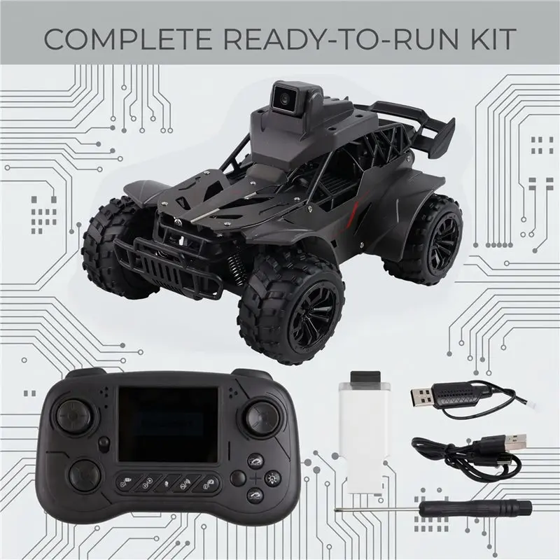 B05C-FPV Camera 2.4G RC Car LCD Remote Screen Real-Time Transmission High-Speed Off-Road Racing Voice Chat For Kids Adults