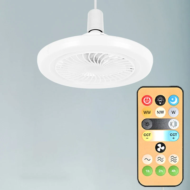 Sostituzione del telecomando con temporizzazione Wireless Switchs 3 velocità 1-4h per la luce del ventilatore da soffitto E27