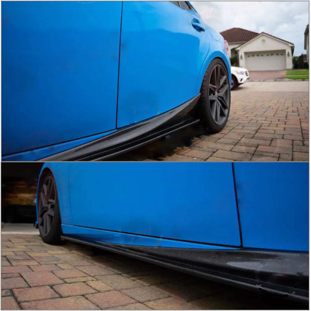 ألياف الكربون الراقية تعديل ترقية الشفاه التنانير الجانبية الفاصل لكزس IS250 IS350 Base/F Sport 13-20