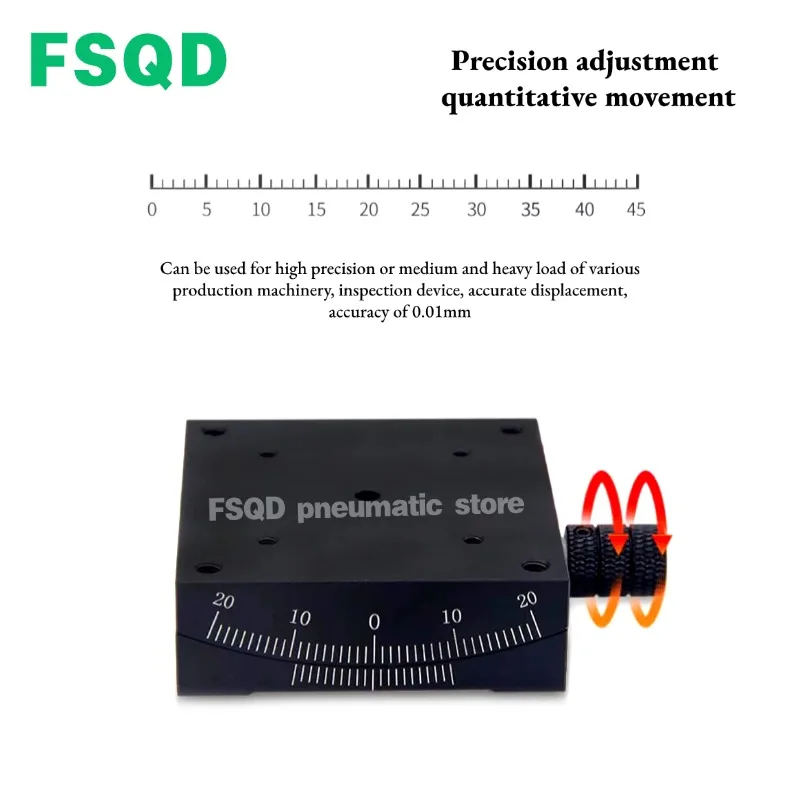 X-محور GFG40X40 GFG60X60 GFG80X55 GFG40X60 GFG80X100 GFG90X100 GFG40X25 GXF40-60-L طاولة منزلق مائل-GFG أداة هوائية #5