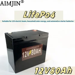 LifePo4 12V, 80Ah Traction Battery,  for Golf Cart Outdoor Camping Solar Storage