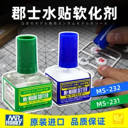 MR.HOBBY-parche de agua suavizante, piezas de modelo, herramienta de plástico Gunpla, ASW-G-08 Rg Sha Zabi con adhesivo trasero MS232, 40ml