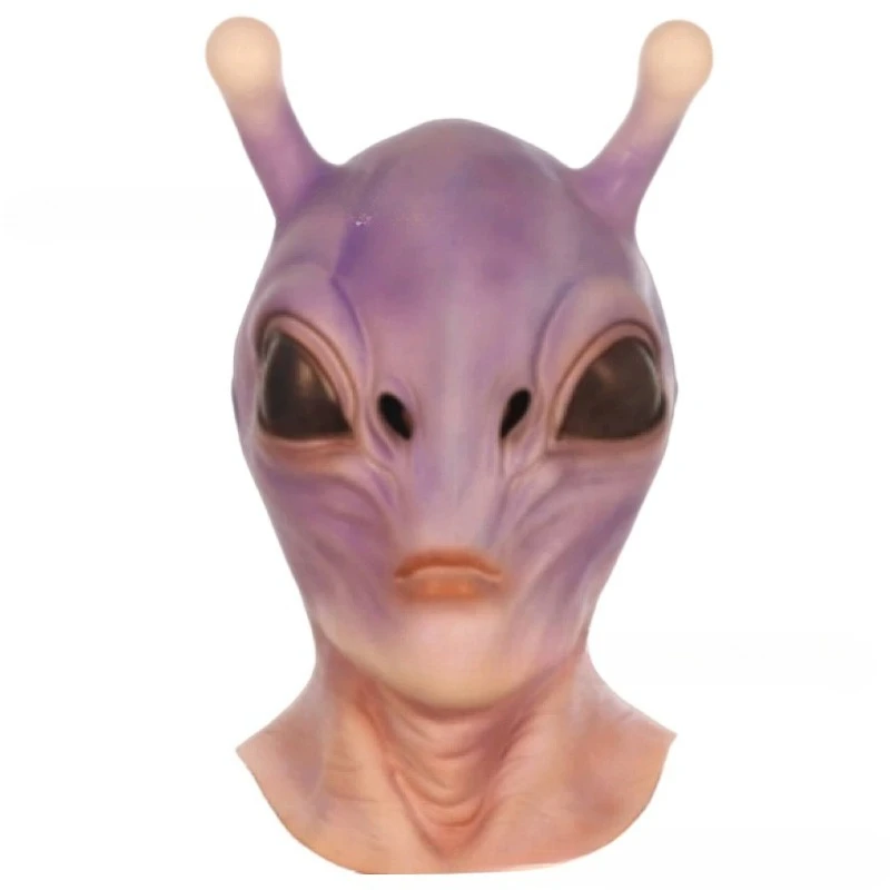 

Full Face Faceless Man Latex Mask Scary Evil Alien Mask Halloween Cosplay Party Costume Props