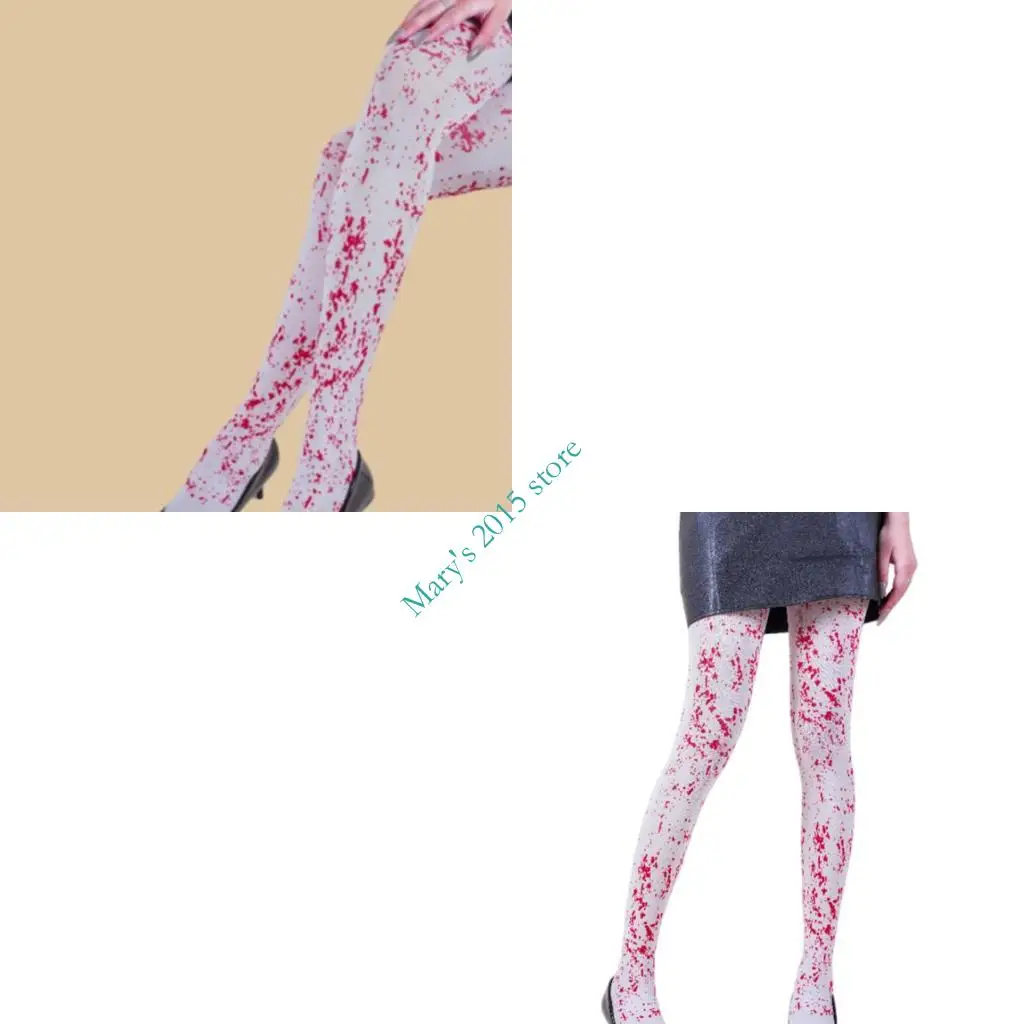 

E15F Halloween Printed Pantyhose Comfortable Stretchable Tights Fashion Stockings For Women Party Costume Outfit