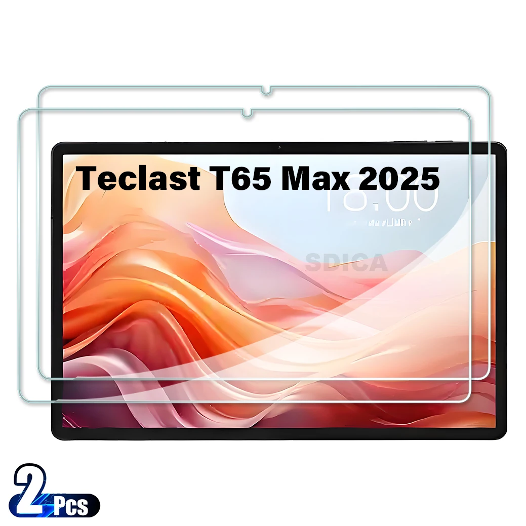

2 шт. для Teclast T65 Max 12,95 дюйма 2025 закаленное стекло Защитная пленка для экрана 12,95 дюйма Планшет против царапин HD Защитная пленка