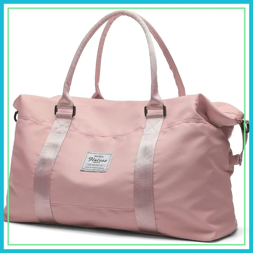 

Travel Duffel Bag for Women, Carry-on Overnight Weekender, Sports Tote Gym Bag with Wet Pocket