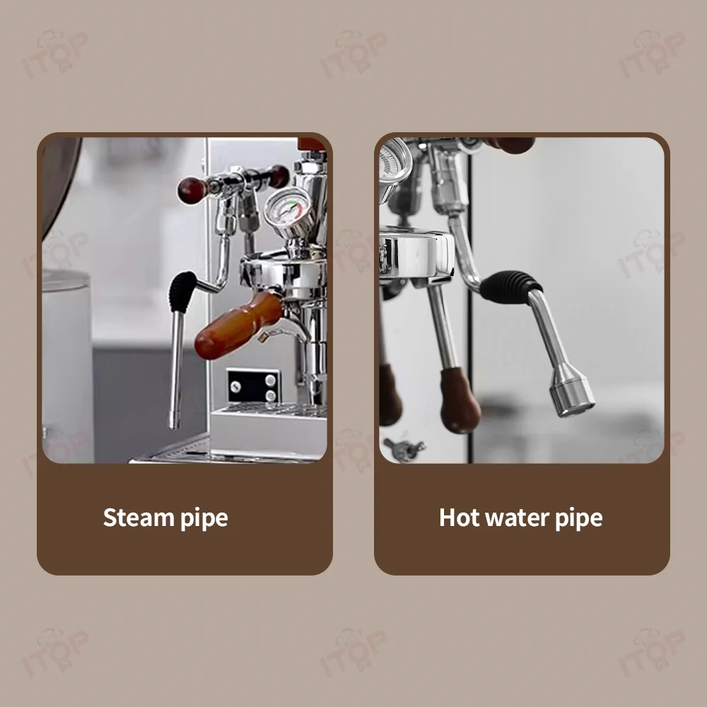 E61 Professional Espresso Machine With 2L Water Tank Rotary Pump Coffee Machine 2L Boiler Heating System Commercial Home
