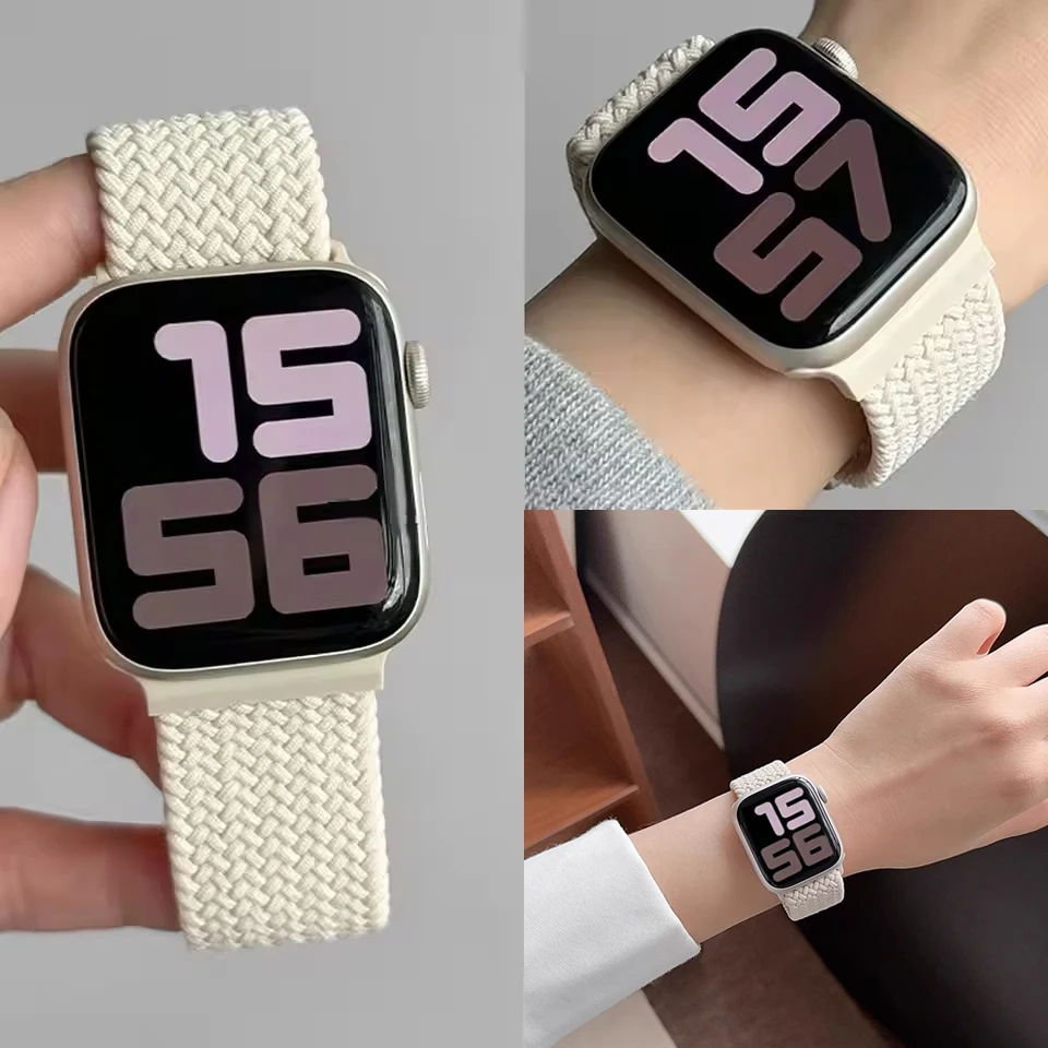 Black Unity Braided Loop for Apple Watch 40mm 41mm 44mm 45mm
