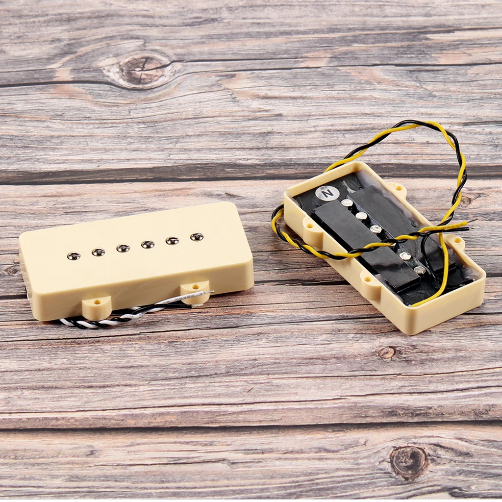 

Желтый набор 6-струнных звукоснимателей для электрогитары — звукосниматели с одной катушкой и бриджем для замены гитары Jazzmaster