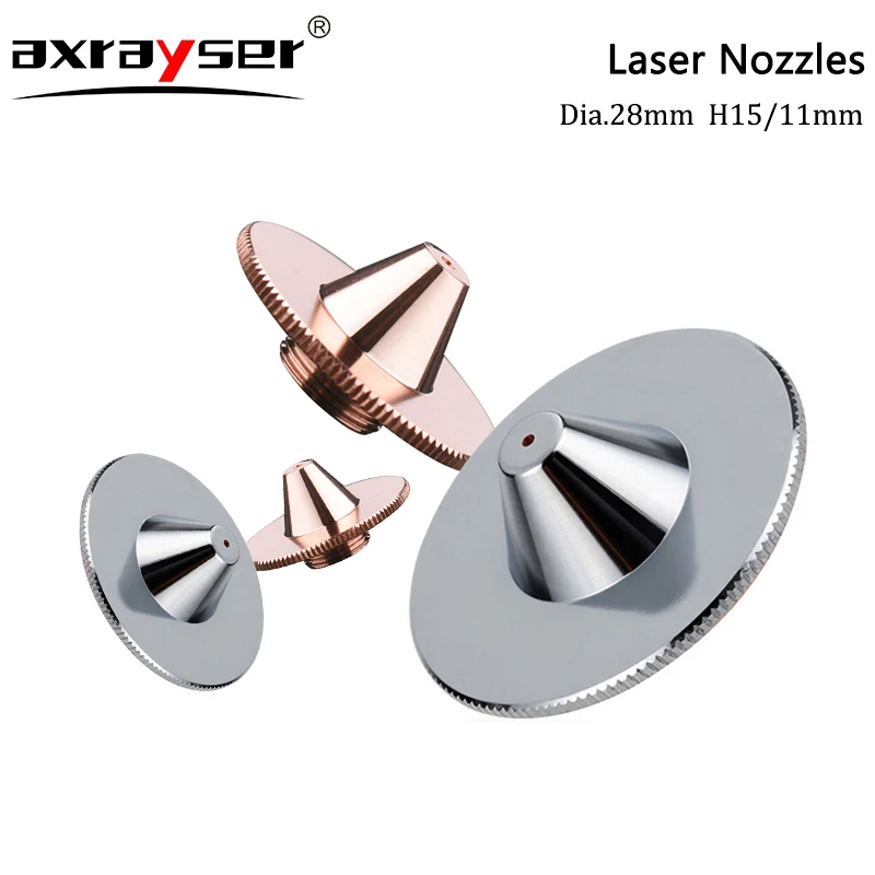 

Laser Nozzle Bulge Single/Double Layer Chrome-Plating Caliber 0.8-4.0 D28mm for Precitec HANS Cutting Head