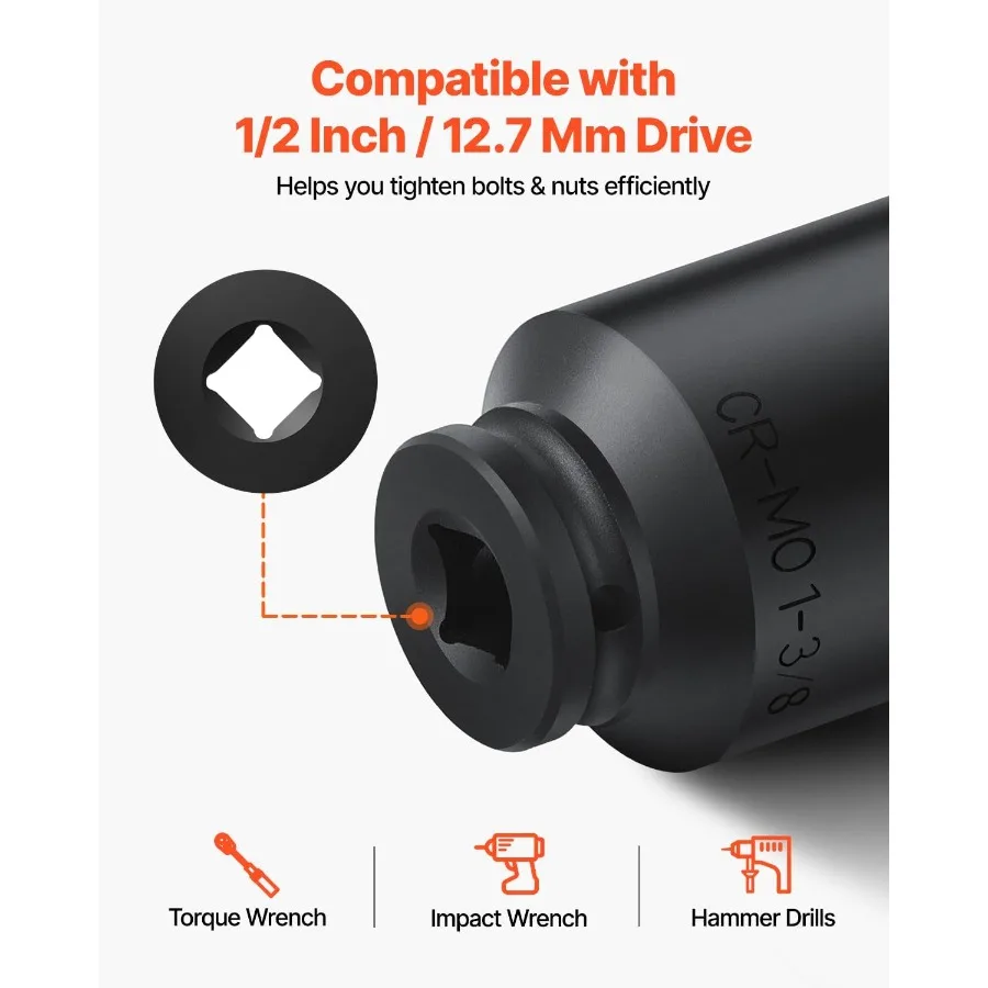 Axle Nut Impact Socket Set 1 2