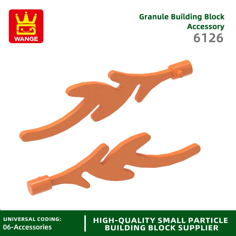 Wange 6126 100g/454Pcs Flame Water Column Building Block Moc Flame Flame Color Accessories Compatible with Bricks DIY Toy  Gift