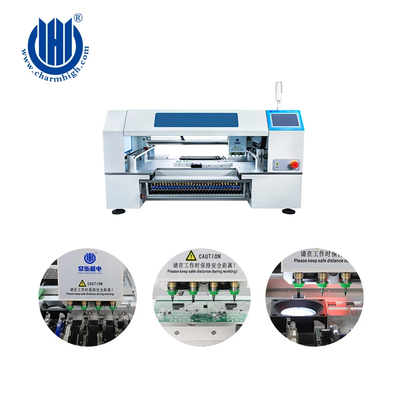 Máquina de recogida y colocación CHM-T560P4, máquina de fabricación de ensamblaje Led automática de escritorio de 4 cabezales, máquina de recogida y colocación Smt