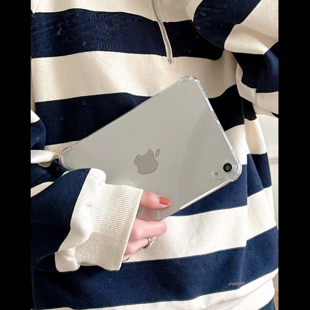 4 Angle Shockproof Style Case For iPad Mini 4 5 7.9" 6 8.3" Simple Clear Soft TPU Cover Skin
