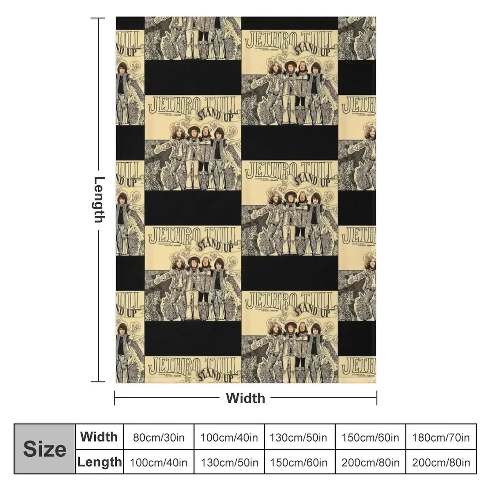 Jethro Tull Throw Blanket Luxury Throw Vintage Soft Beds Stuffeds Blankets