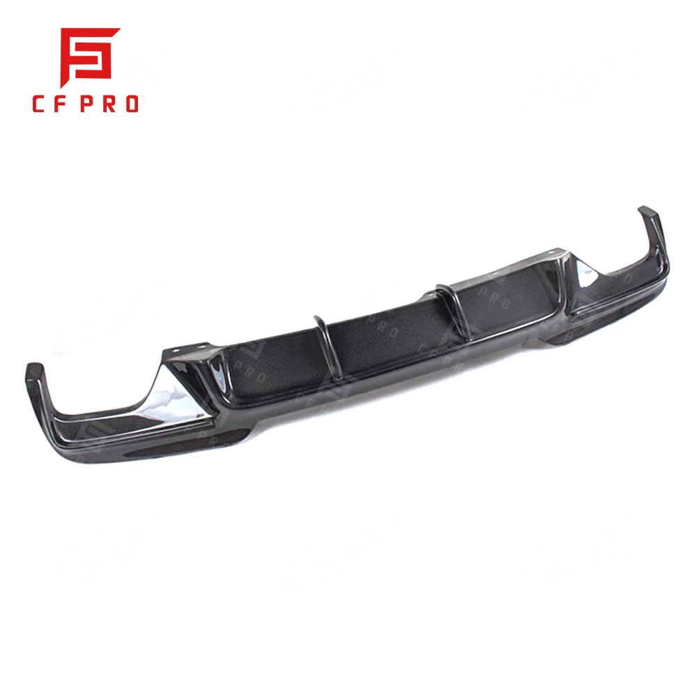 Rear Diffuser Bumper Lip Carbon Fiber Auto Body Kit Rear Bumper V Style For Bmw 5 Series F10 2011 2012 2013 2014 2015 2016