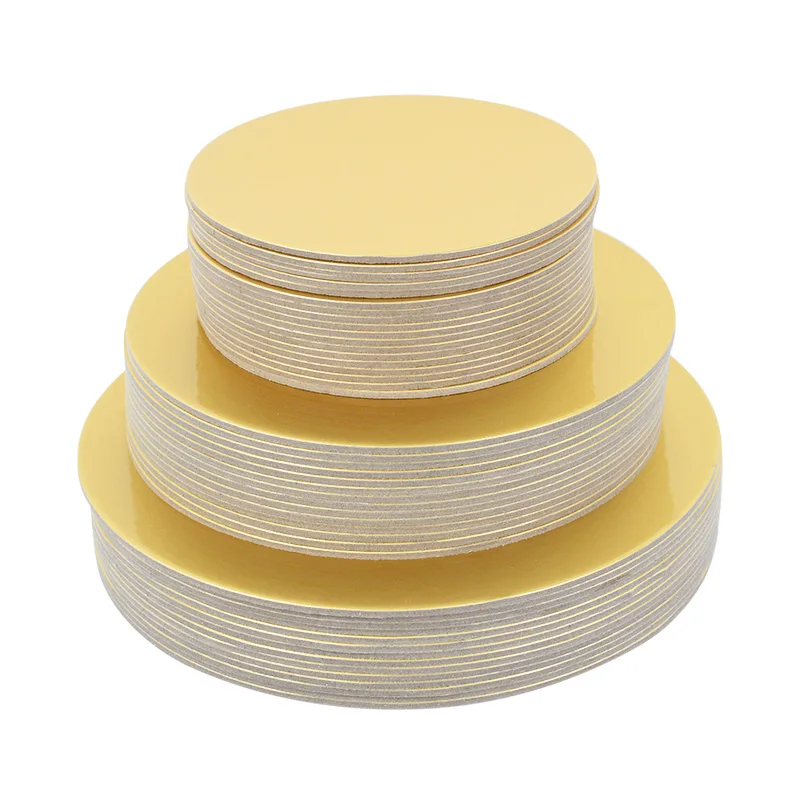 10/16/22/26cm Gold Round Thicken Cake Mat Boards Paper Mousse Pad Cupcake Dessert Pastry Tray Birthday Party Baking Decor Tools