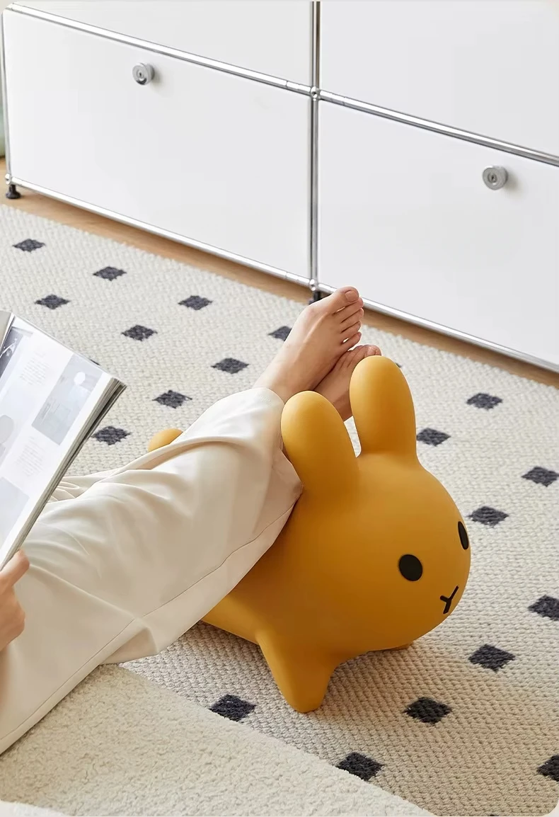 Seat Rabbit Stool Foot Rest Ottoman Kids Children PE Plastic Eco-environment Outdoor Chair