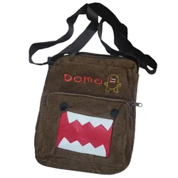 Borse a tracolla in peluche Domo Kun per donna uomo borsa a tracolla piccola Anime marrone carina