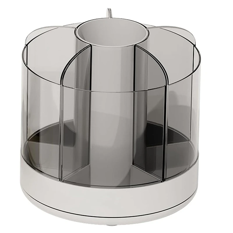 

Держатель для карандашей 360 градусов, настольный держатель для карандашей с 6 отделениями, настольные Органайзеры для офисных принадлежностей, белый прочный держатель для дома и офиса