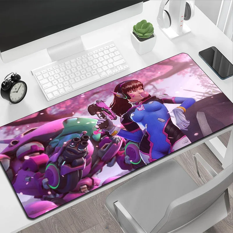 Imagem -04 - Overver d. va Grande Mouse Pad Animes Xxl Mousepad Anime Teclado Gaming Esteiras Deskpad Mesas de Computador Mesa Tapete Playmat Deskmat