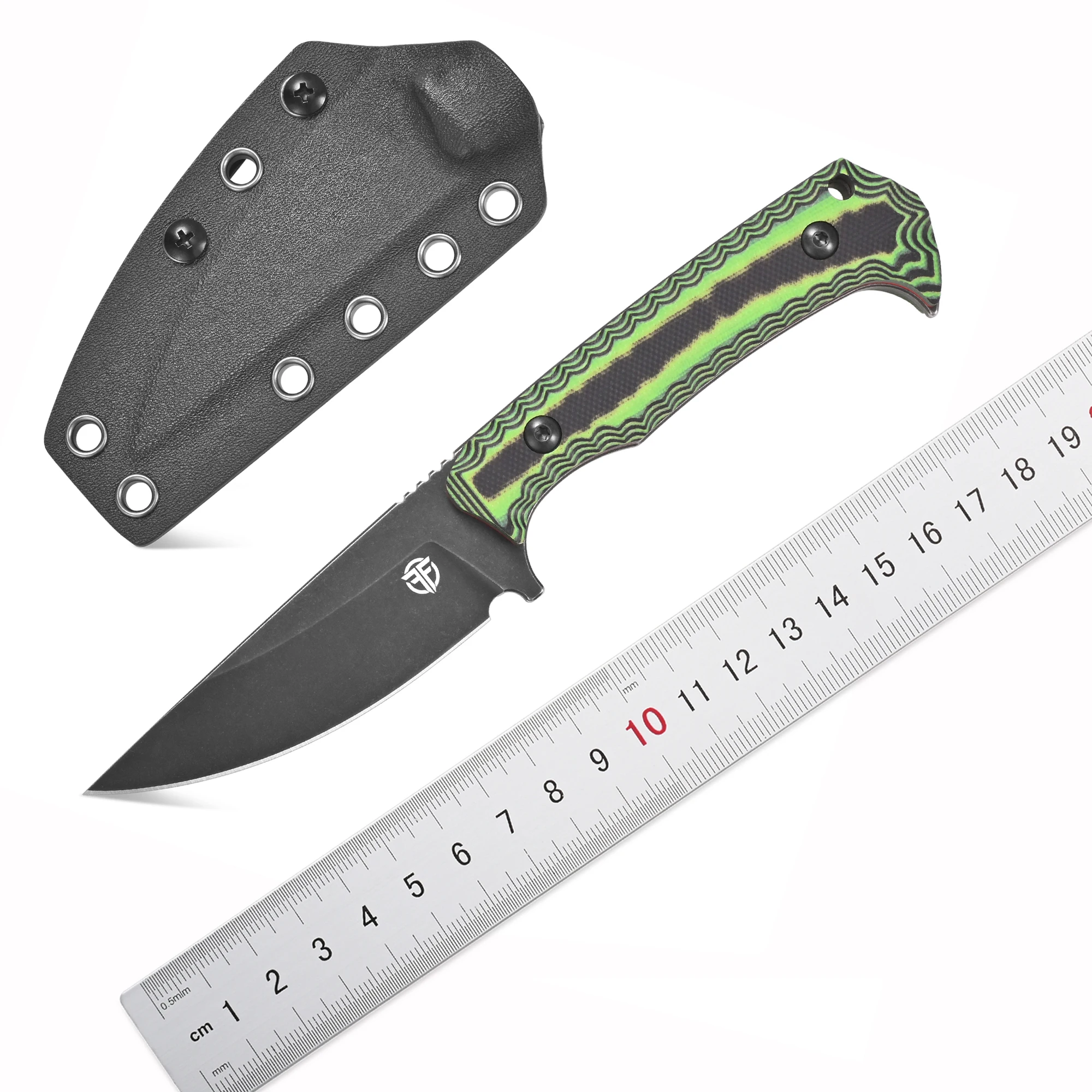 FF127 Fixed Blade Knife VG10 Steel Color G10 Handle straight knife with k Sheath for Outdoor Camping Hunting Working EDC Tool