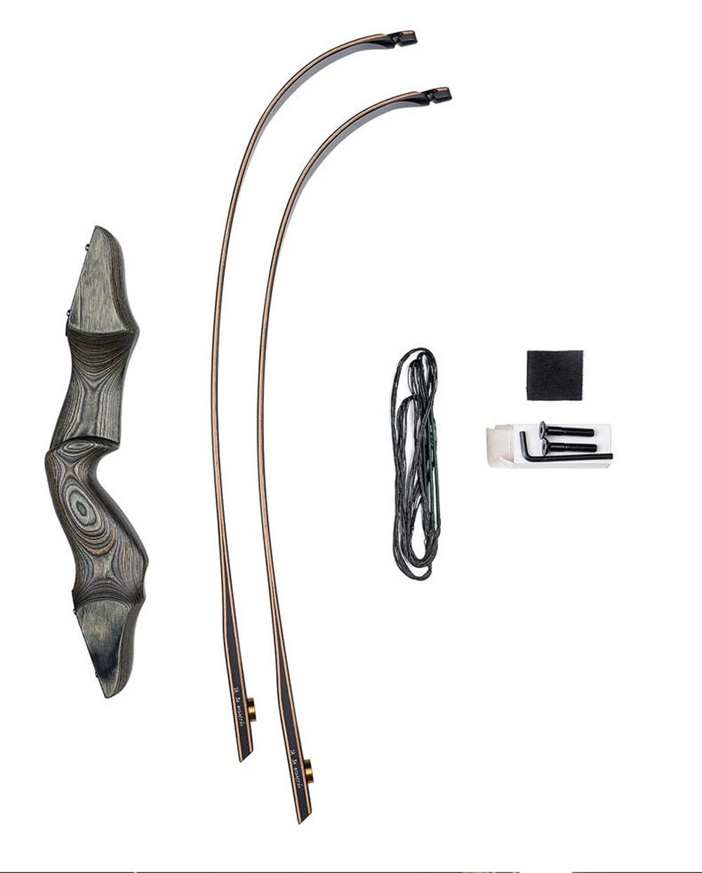 Onebows 58inch Takedown Recurve Bow Bamboo Limbs Archery Right and Left Handed Riser Bow for Hunting Target Shooting 30 65Lbs