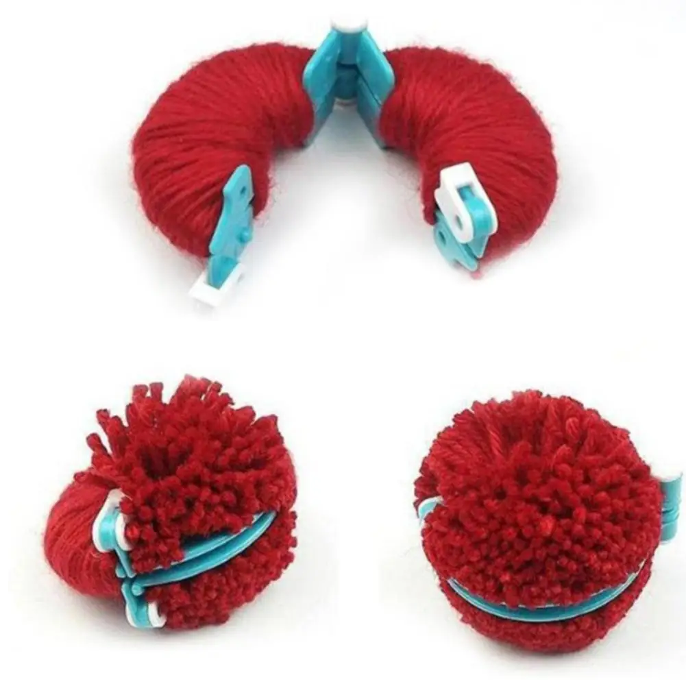 8pcs Wool Ball Maker Knitted Tools Yarn Pompon Wool Plush Ball Set Fluff Ball Wool Ball Production Tools Pompoms DIY Woolen Tool