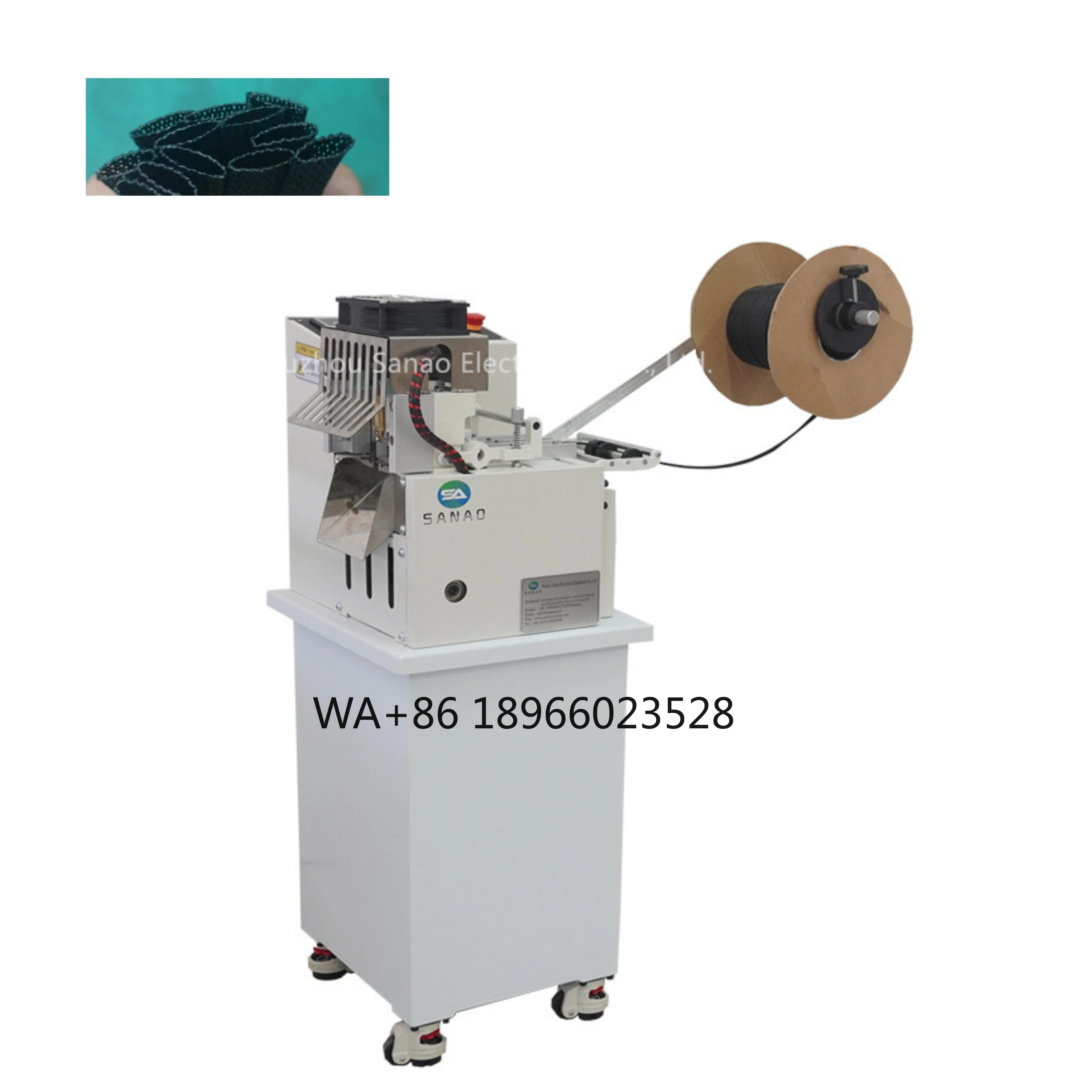 

Fully Automatic Hot Knife Braided Sleeving Cutting Machine