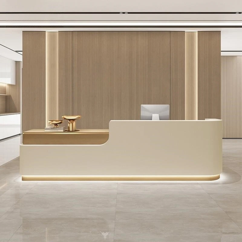 Modern Minimalist Reception Desks Beauty Salon Reception Desks Wellness Center Durable Office Furniture Banco Reception ZY40JDT