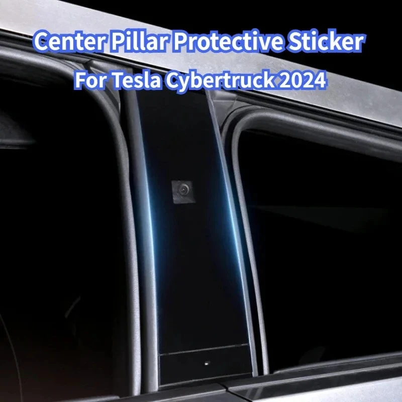 

Защитная наклейка на центральную стойку для Tesla Cybertruck 2024, накладки на B- и C-стойки, аксессуары для зеркальной поверхности для Cyber Pickup