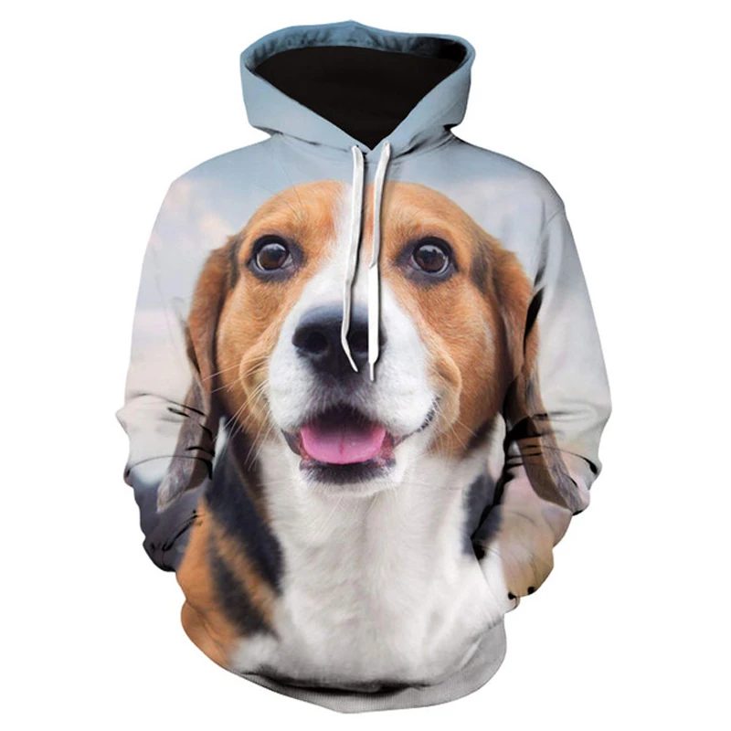 Sweat à capuche imprimé en 3D pour femme, vêtement unisexe à la mode, Style chien coloré, pull décontracté, survêtement de rue