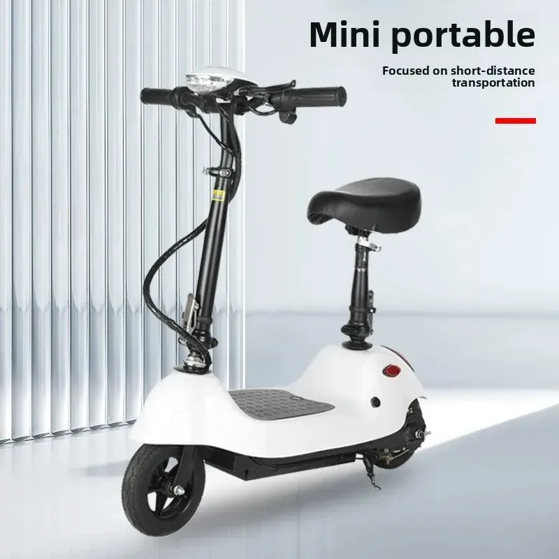 Foldable Mini Electric Scooter Ultra Light Portable Small Work Vehicle Little Dolphin Battery Car For Men And Women
