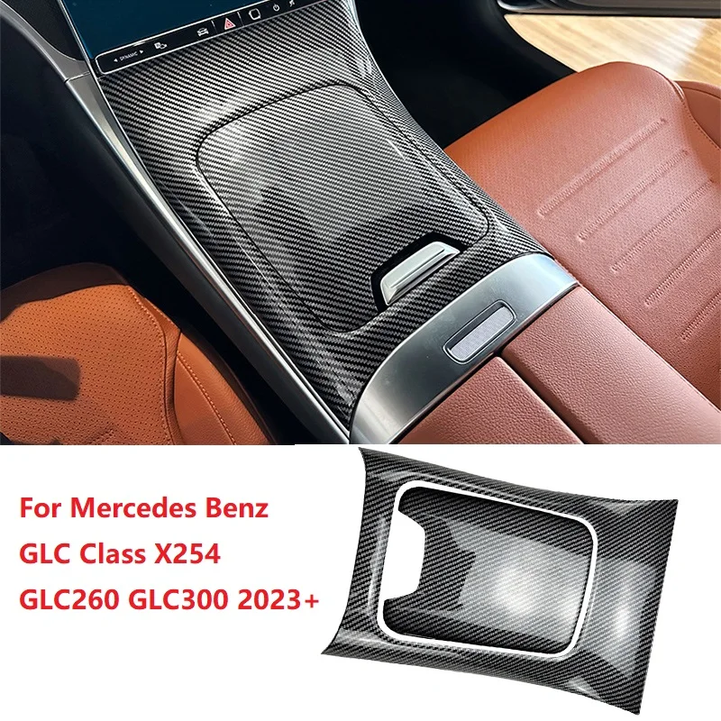 

For Mercedes Benz GLC Class X254 GLC260 GLC300 2023+ Car Interior Accessories Center Console Panel Sticker Central Control Cover