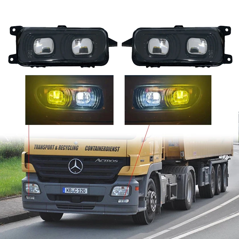 2 PCS ONE PAIR LED FOG LAMP FOR MERCEDES ACTROS MP3 FRONT LED FOG LIGHT RIGHT AND LEFT (PAIR)