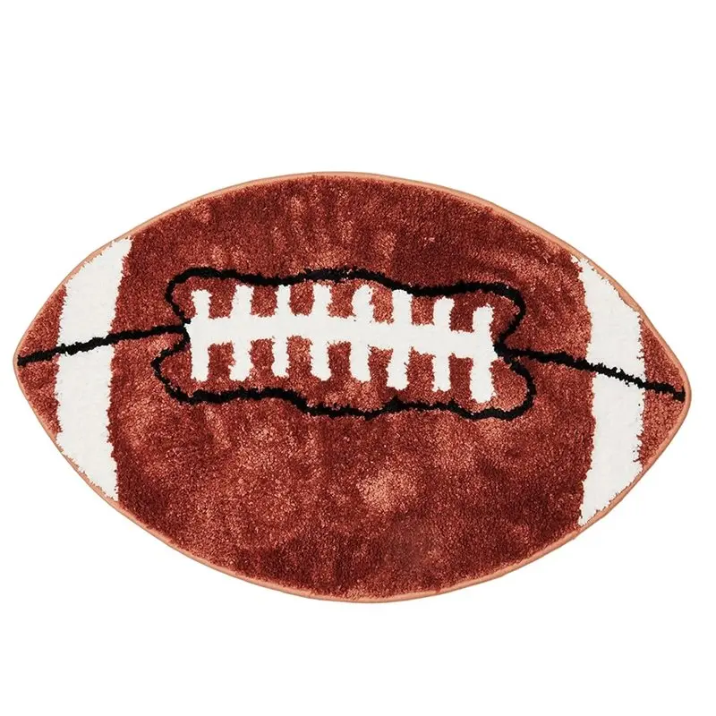 

2025 Hot Style Football Bath Mat, Sports Bathroom Rug, 19.69 X 31.5 Inch