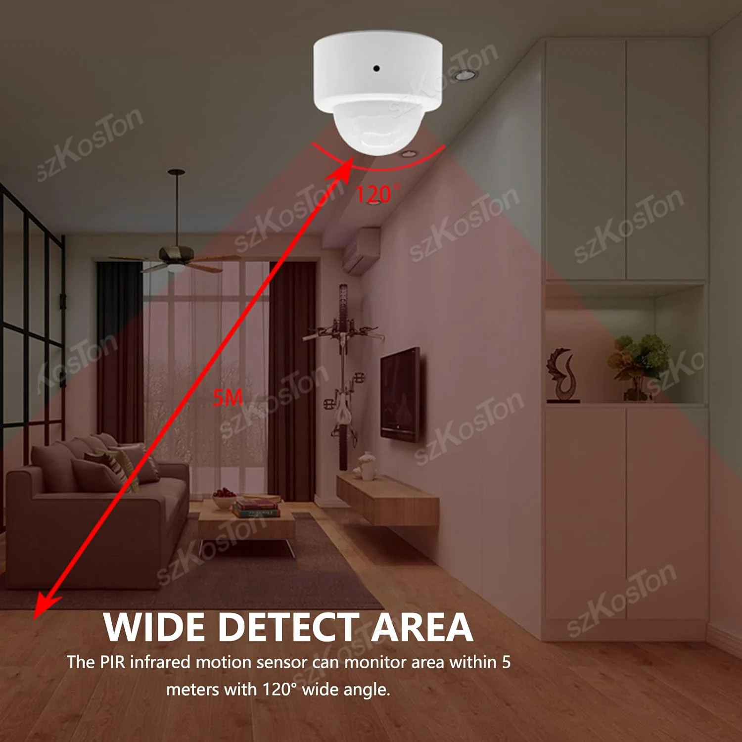 Imagem -03 - Zigbee Pir Sensor de Movimento Ewelink App Detector Infravermelho de Movimento do Corpo Humano Alarme de Segurança Inteligente para Assistente Doméstico Zigbee2mqtt