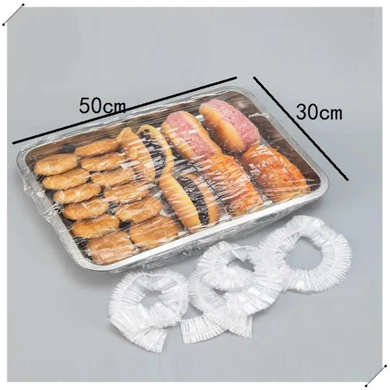 Disposable Food Covered With Plastic Bags Food-Grade Fruit And Vegetable Storage Bag Elastic Plastic Bag