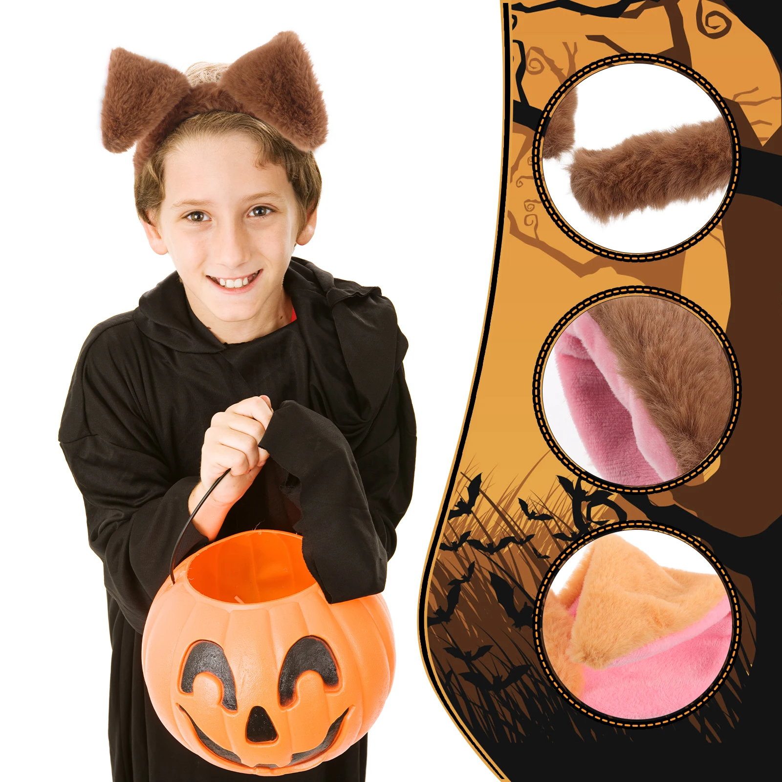

2 Pcs Looping Dog Headband Artificial Animal Ear Costume Accessories