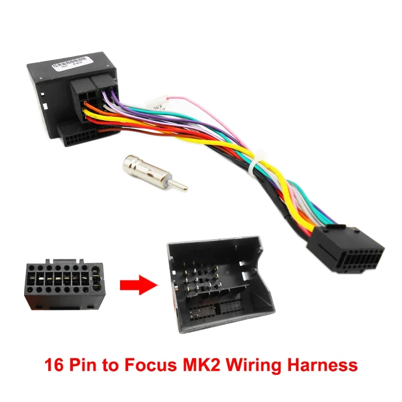 

Автомобильный радиоприемник, адаптер кабеля питания для Ford Focus mk2 Mondeo mk3 S-max Transit Fiesta, жгут проводов, кабель питания автомобильного радио
