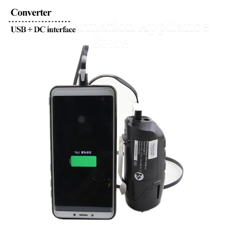 For Bosch Replacement For BHB120 10.8V/12V Holster AC/DC Portable USB Power Converter Adapters Smartphone Charging Connector