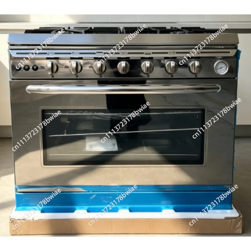 Stainless Steel Gas burner Oven Combo 4 5 6 Heads Gas Stove Gas Furnace Household Freestanding Cooker