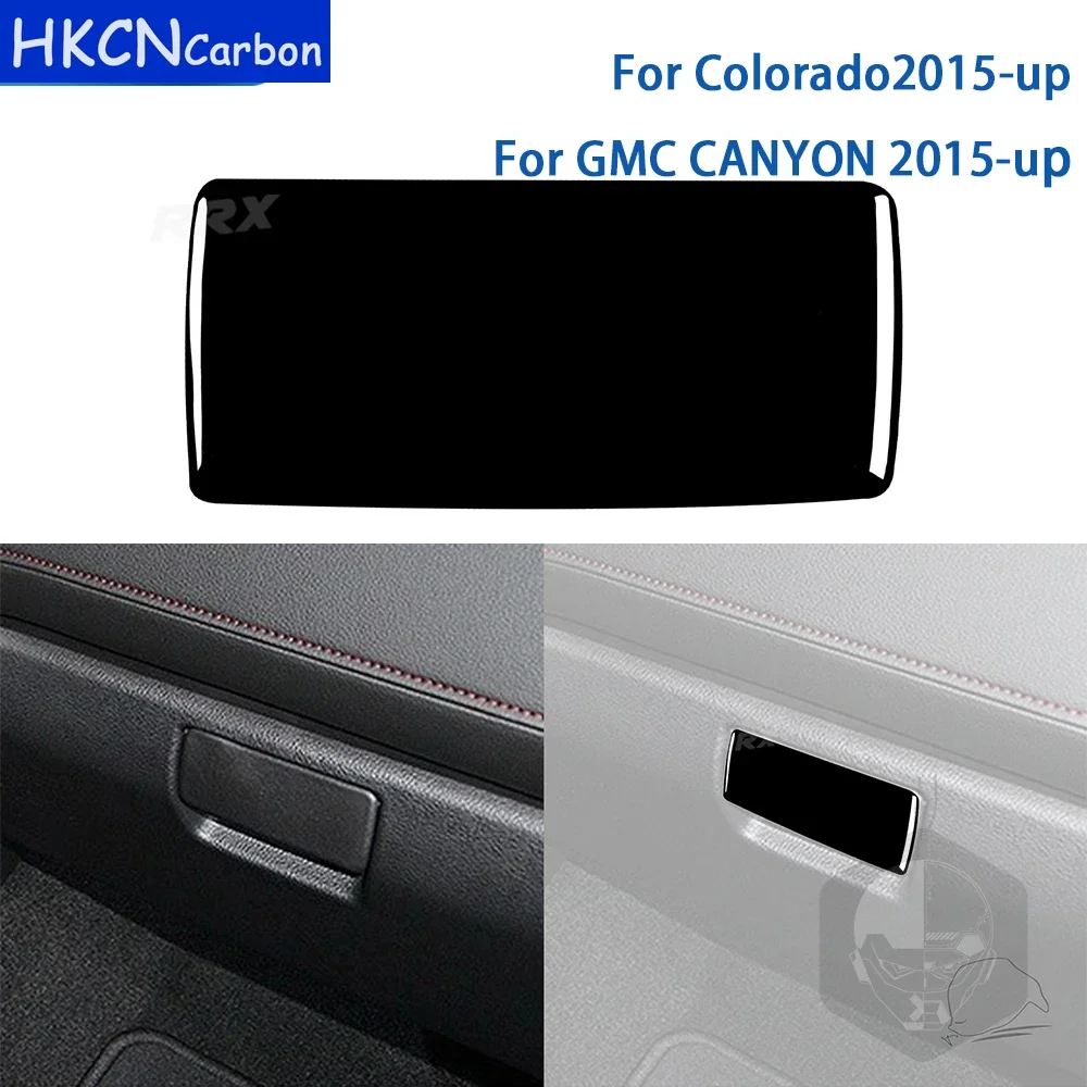 For Chevrolet Colorado/GMC CANYON 2015-up Accessories Car Black Plastic Interior Passenger Compartment Handle Trim Sticker