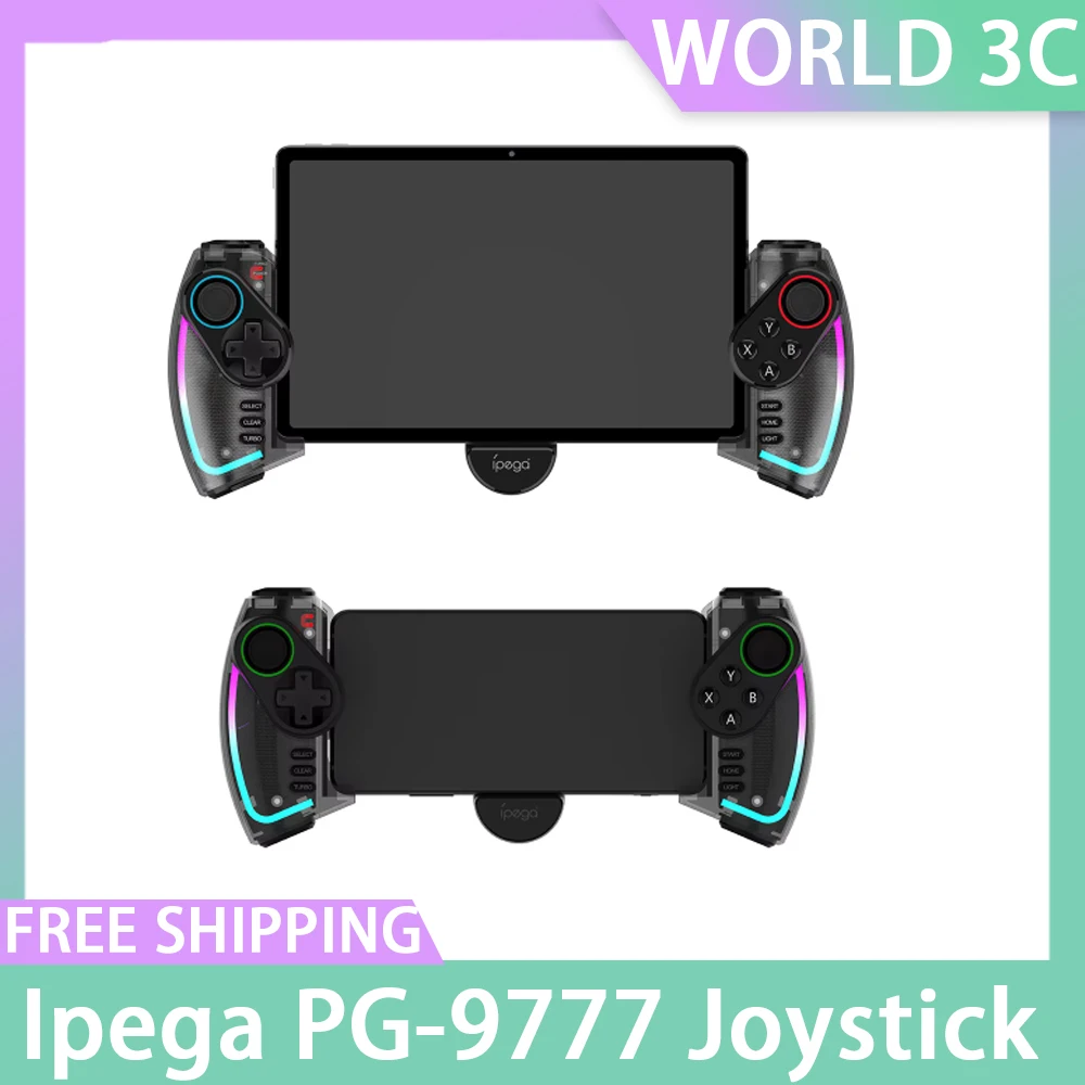 Джойстик Ipega PG-9777 9777S для планшета, стрейч, смартфона для IOS, Android, RGB, цветной, ручной геймерский контроллер, подарки мужчине