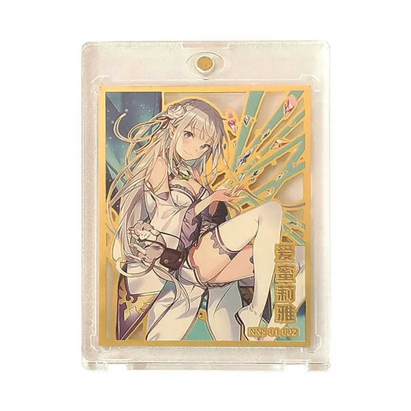 Very Rare Metal Card With Card Brick Japanese Anime Figure Makima Sakurajima Megumi Oshino Shinobu Booster Cards Hobbies Gift