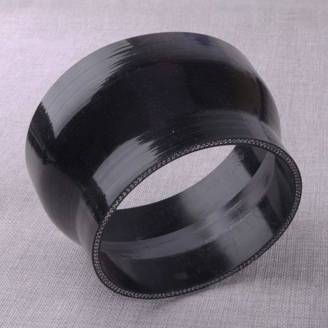 Reductor de manguera de silicona recta, acoplador Turbo de 3 capas, negro, 5 "a 4", 127mm-102mm