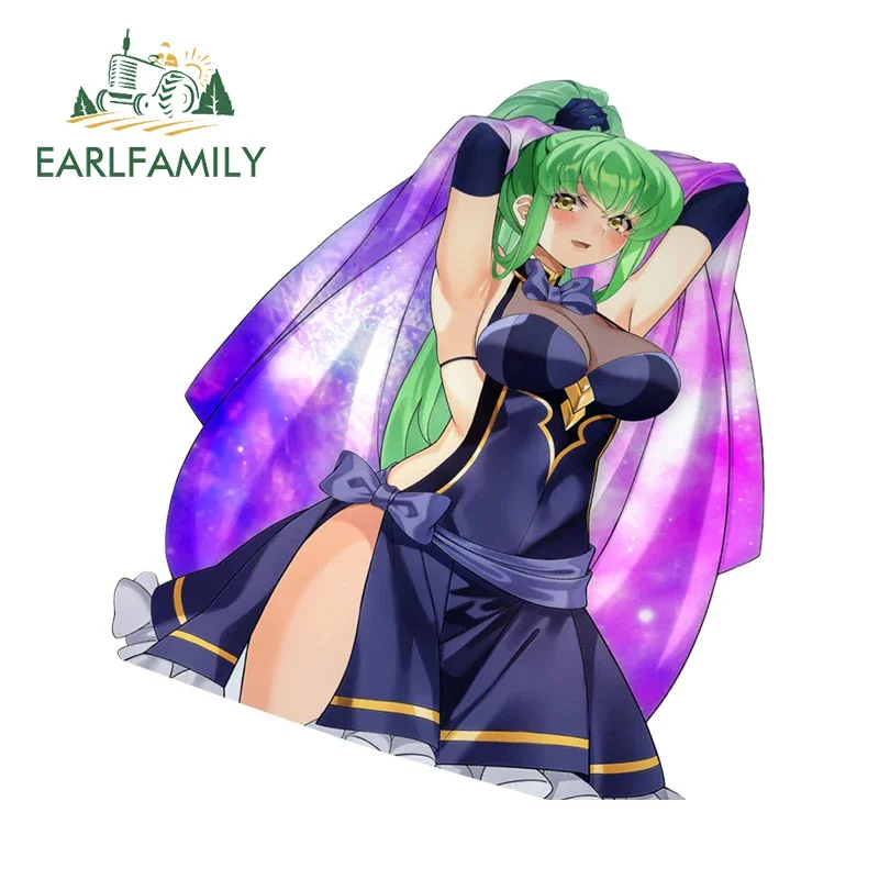 

EARLFAMILY 13 см X 11,8 см для сексуального Code Geass CC Свадебное платье Автомобильные наклейки Водонепроницаемые виниловые наклейки Декор для защиты двери автомобиля