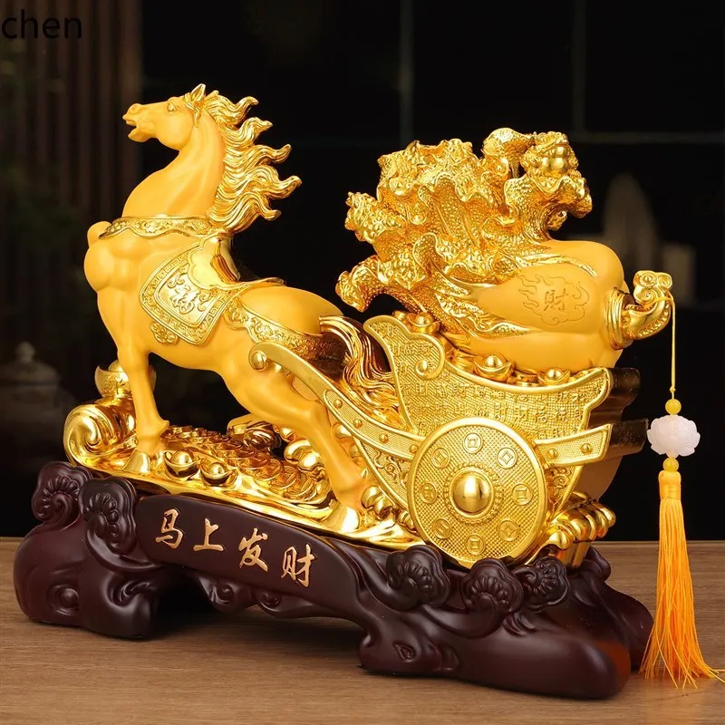 CZ Mascot: Get Rich Soon, Zodiac Horse, New Year Decoration for Living Room and Office