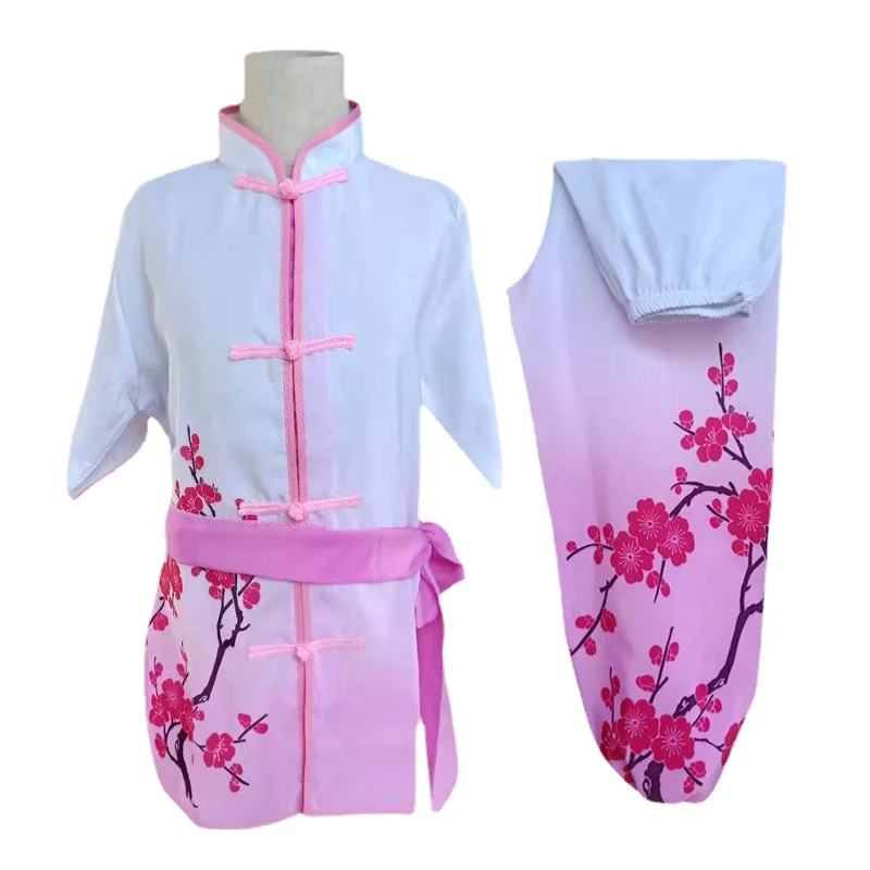 Chinese Traditional Wushu Clothing Children Kungfu Tai Chi Costumes Outfit Martial Arts Stage Performance Uniforms Boys Girls