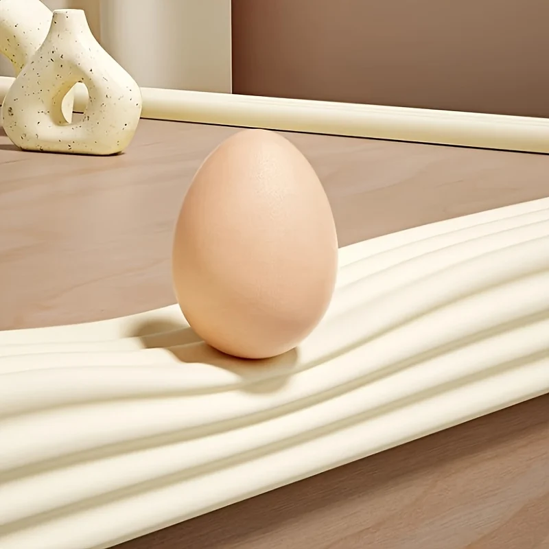 1 Rolls Thickened Upgraded Self-Adhesive Anti-Collision Strips,Peel-and-Stick Soft Edge Protector with Stripes,DIY Cut-to-Fit